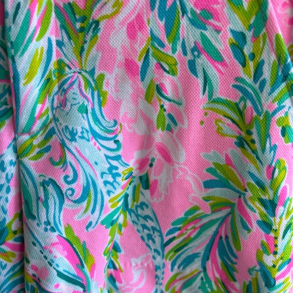 Lilly Pulitzer Buttercup Knit Shorts Pink Unicorn of the Sea 
Mermaid Size 2 - Picture 3 of 6